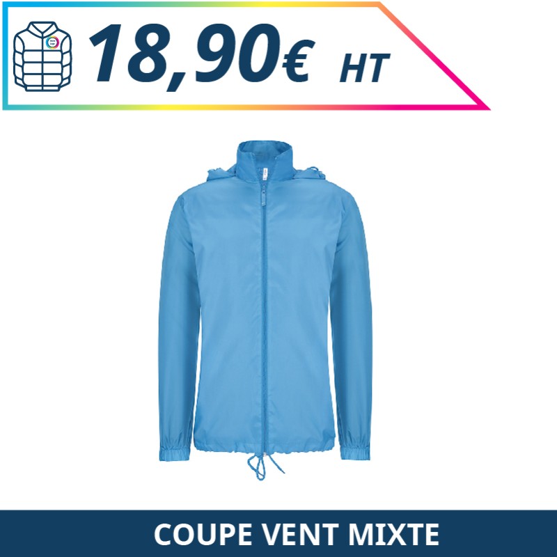 Coupe vent mixte - Vestes à personnaliser - Imprimeur Marseille Textile