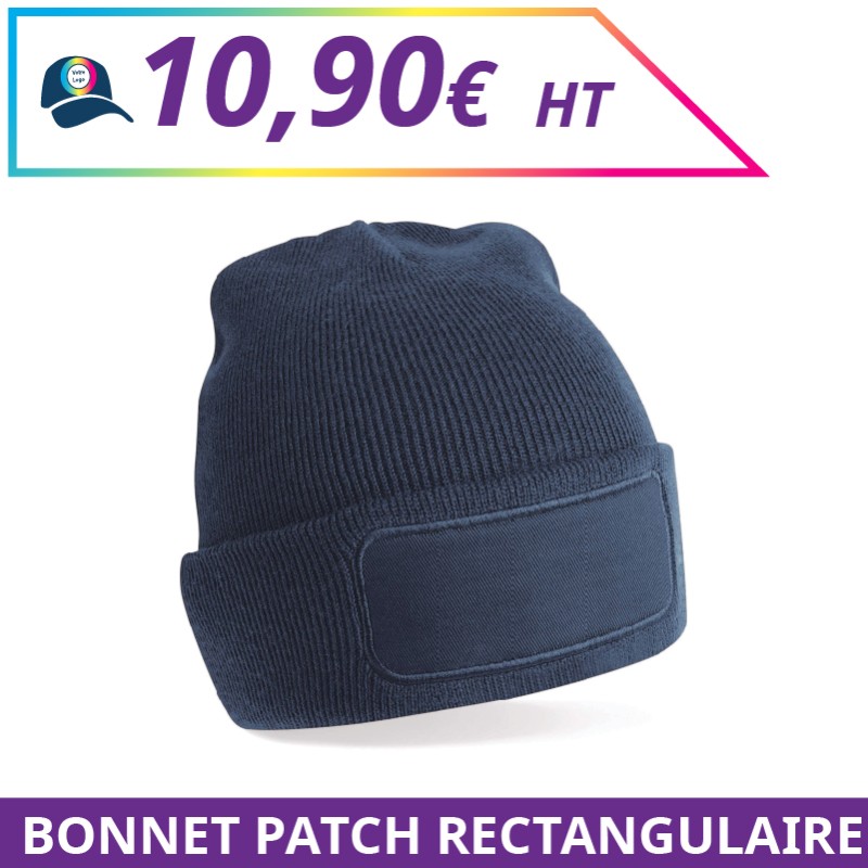 Bonnet patch rectangulaire - Accessoires à personnaliser - Imprimeur Marseille Textile