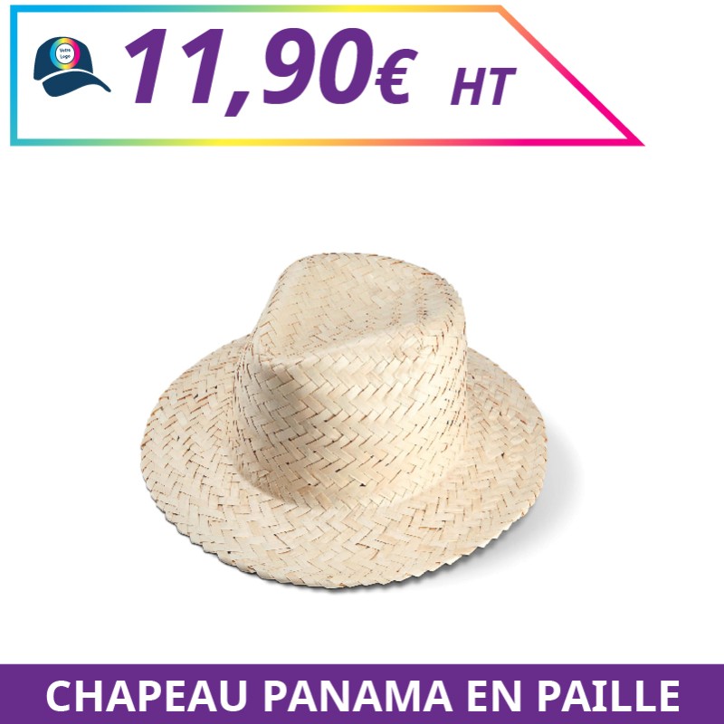 Chapeau panama en paille - Accessoires à personnaliser - Imprimeur Marseille Textile