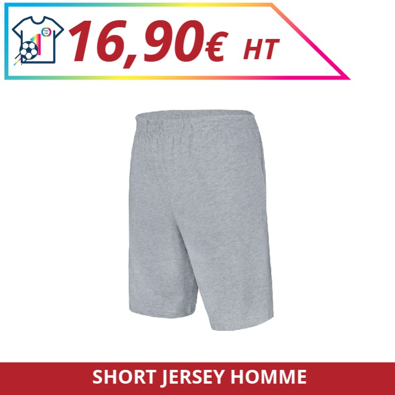 Short Jersey Homme - Sport à personnaliser - Imprimeur Marseille Textile