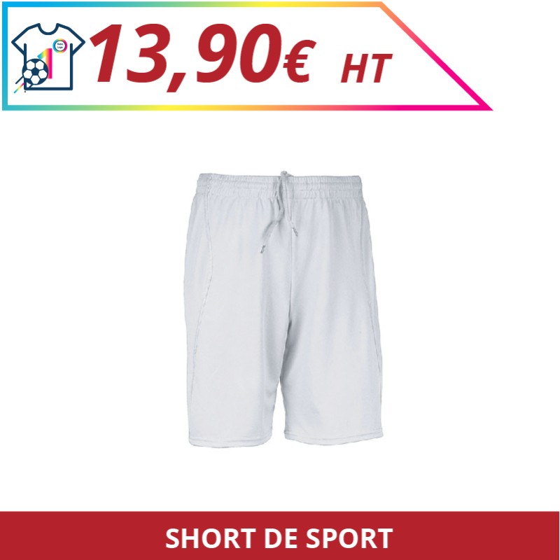 Short de sport - Sport à personnaliser - Imprimeur Marseille Textile