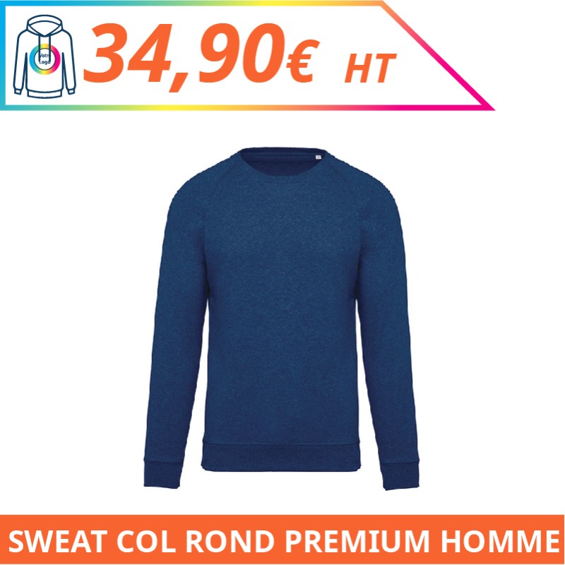 Sweat col rond premium homme - Sweat-shirts à personnaliser - Imprimeur Marseille Textile